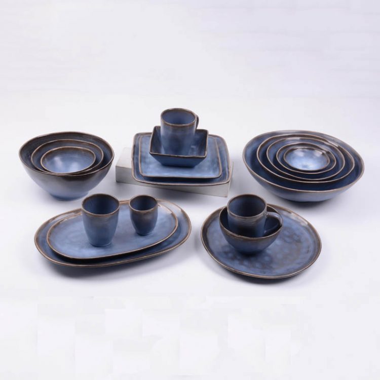 reactive stoneware dinnerware set