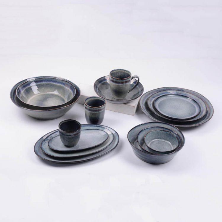 reactive stoneware dinnerware set