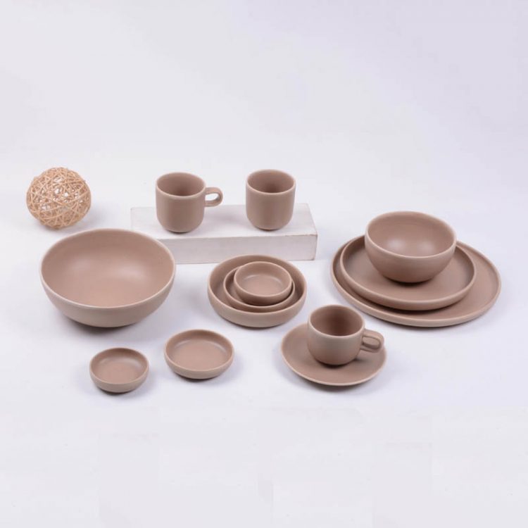 reactive stoneware dinnerware set