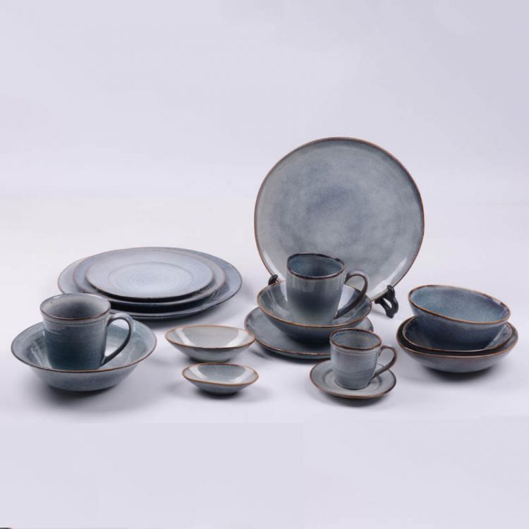 reactive stoneware dinnerware set