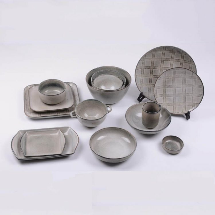 reactive stoneware dinnerware set