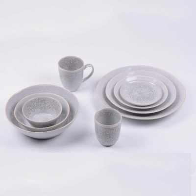 reactive stoneware dinnerware set
