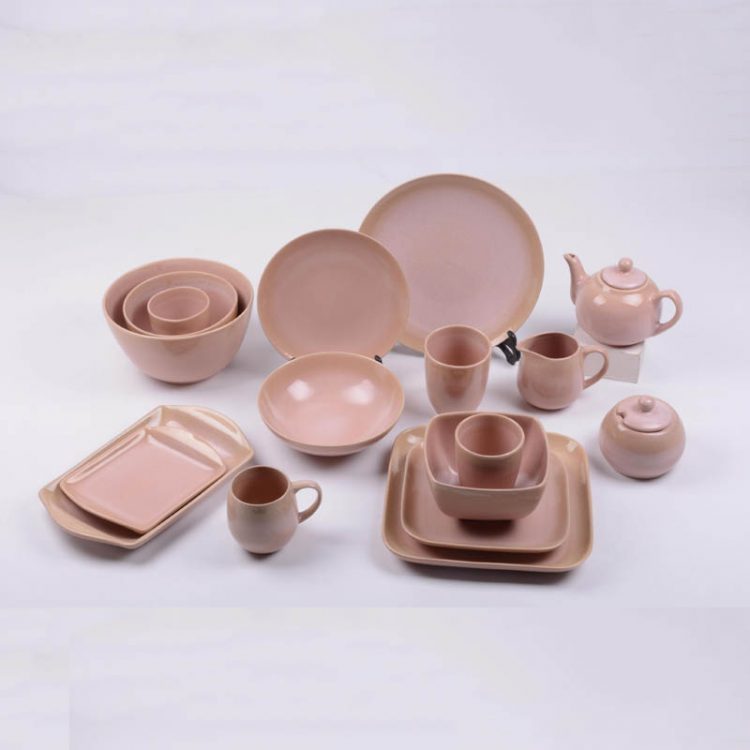 reactive stoneware dinnerware set