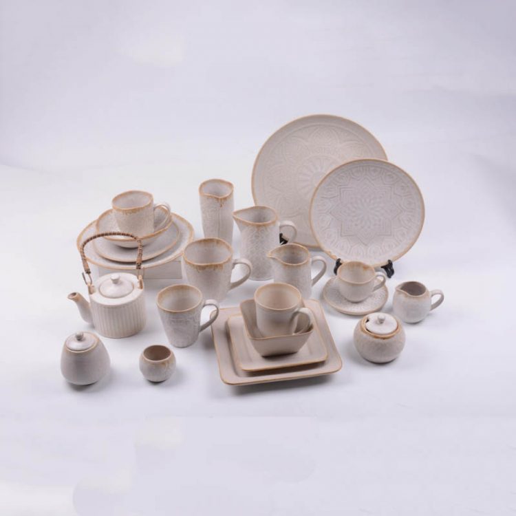 reactive stoneware dinnerware set