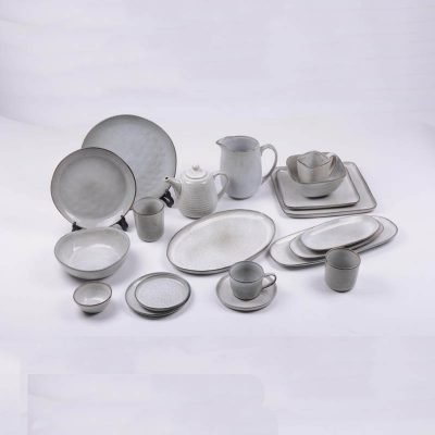 reactive stoneware dinnerware set