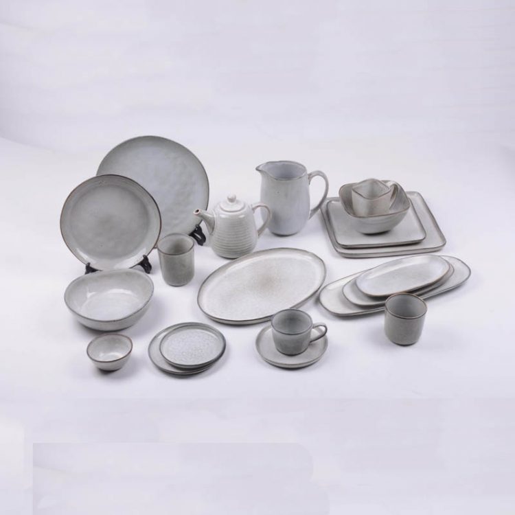 reactive stoneware dinnerware set