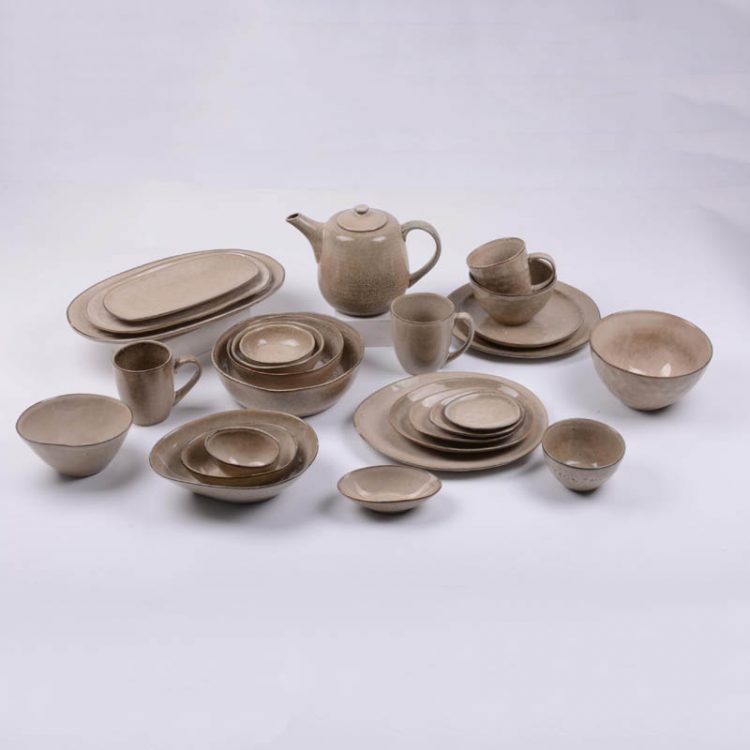 reactive stoneware dinnerware set
