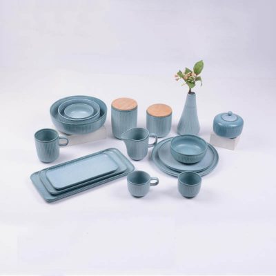 reactive stoneware dinnerware set