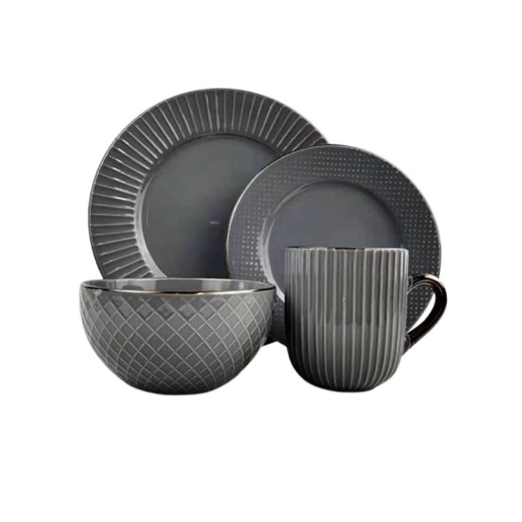 MagiChina Round Tahitian Stoneware Collection Dinnerware Dish Set,
