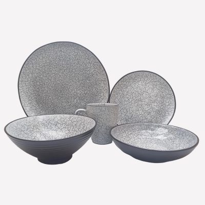 reactive stoneware dinnerware set
