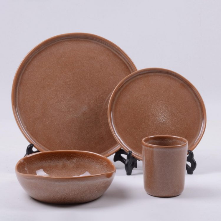 reactive stoneware dinnerware set