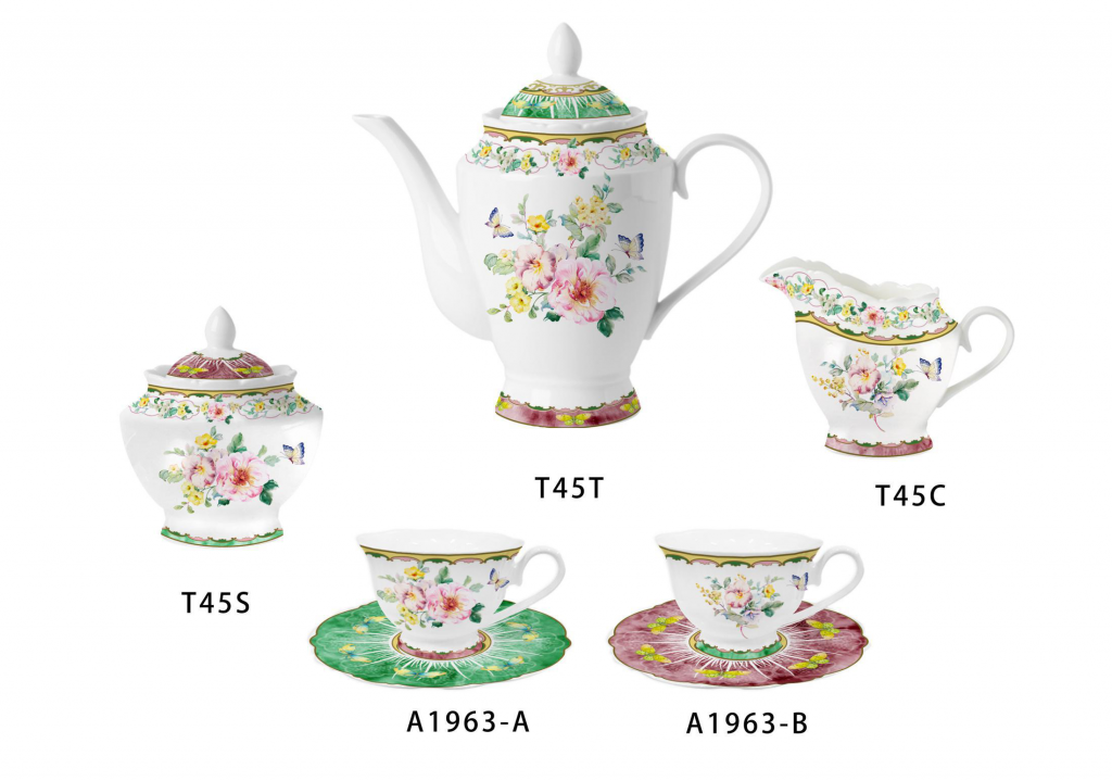 r Fine Porcelain Kitchen Spanish Floral Design New Bone China