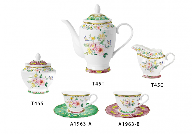 r Fine Porcelain Kitchen Spanish Floral Design New Bone China