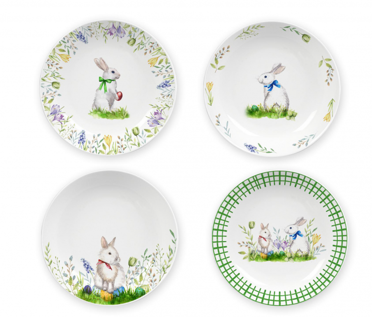 Ceramic Multicolor Fine Porcelain Kitchen Spanish Floral Design New Bone China