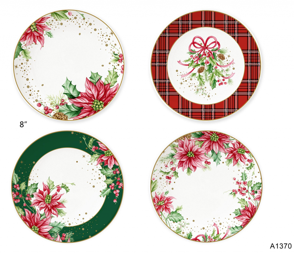 Ceramic Multicolor Fine Porcelain Kitchen Spanish Floral Design New Bone China