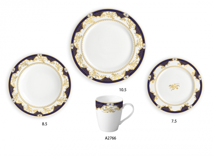 Ceramic Multicolor Fine Porcelain Kitchen Spanish Floral Design New Bone China