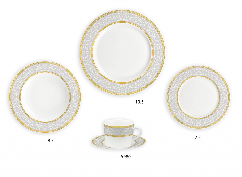 Ceramic Multicolor Fine Porcelain Kitchen Spanish Floral Design New Bone China