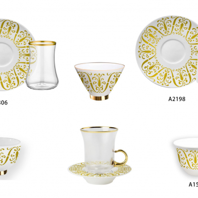 Ceramic Multicolor Fine Porcelain Kitchen Spanish Floral Design New Bone China