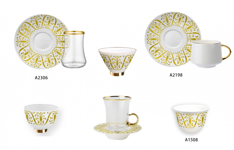 Ceramic Multicolor Fine Porcelain Kitchen Spanish Floral Design New Bone China