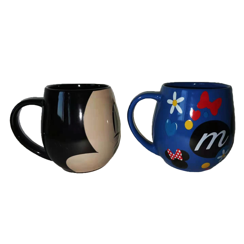 Stoneware Mug Mickey Black Blue