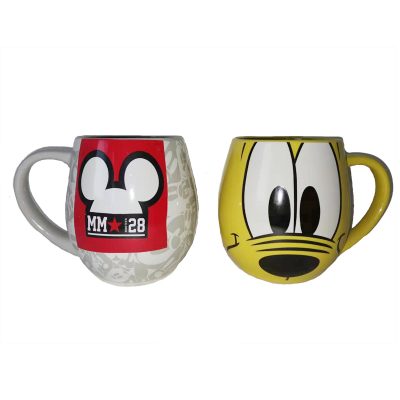 Stoneware Mug Mickey Black Blue