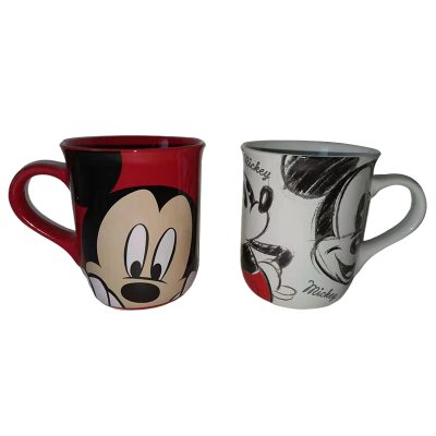 Stoneware Mug Mickey White Red