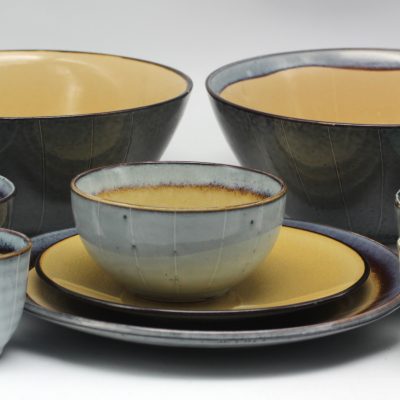durable glazed stoneware set