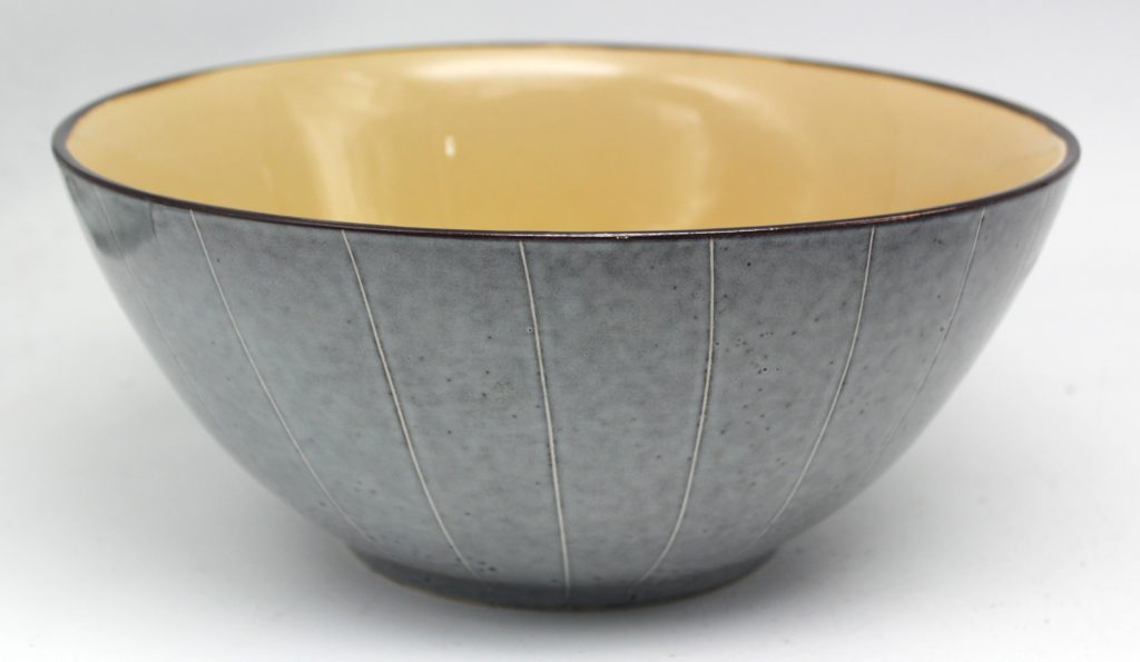 reactive stoneware bowl