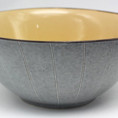 reactive stoneware bowl