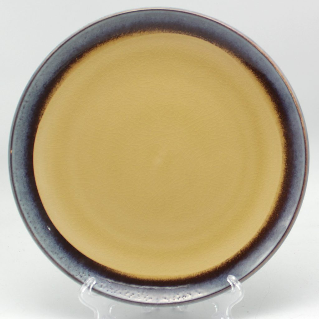 reactive stoneware dinner plate
