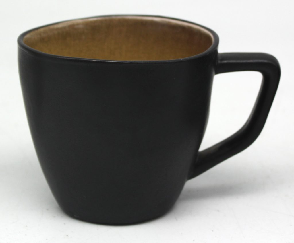 reactive stoneware coffee mug