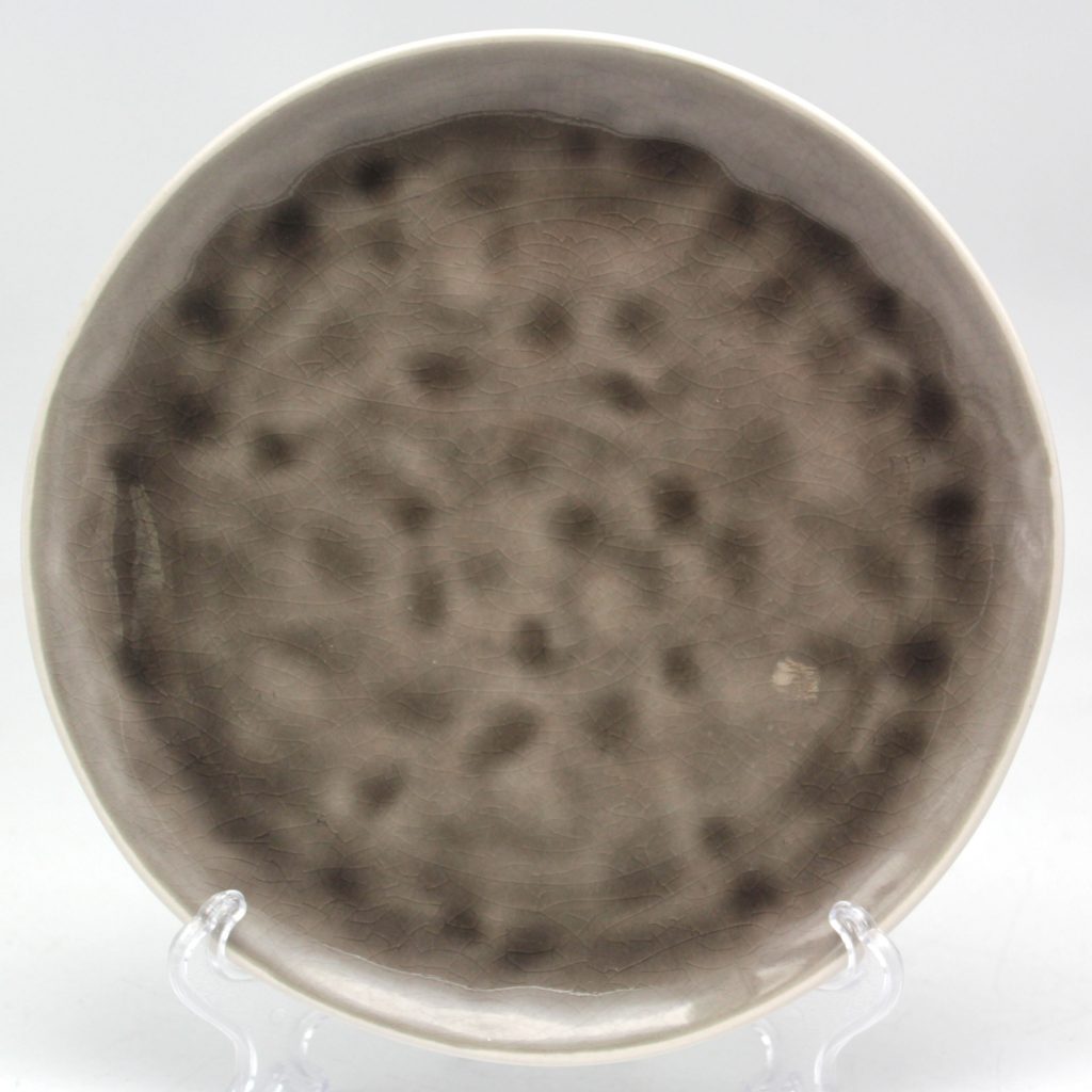stoneware reactive dinner plate