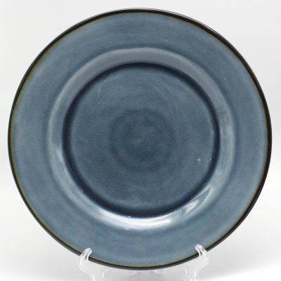 reactive stoneware dinner plate