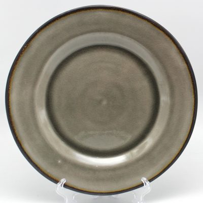 reactive stoneware dinner plate