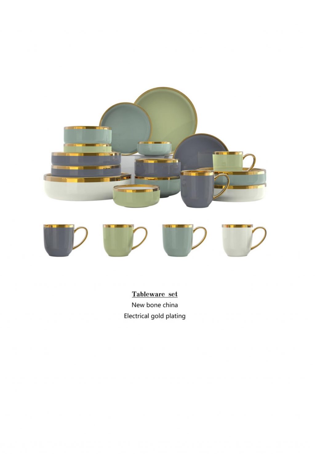 OEM stoneware dinnerware sets for 8