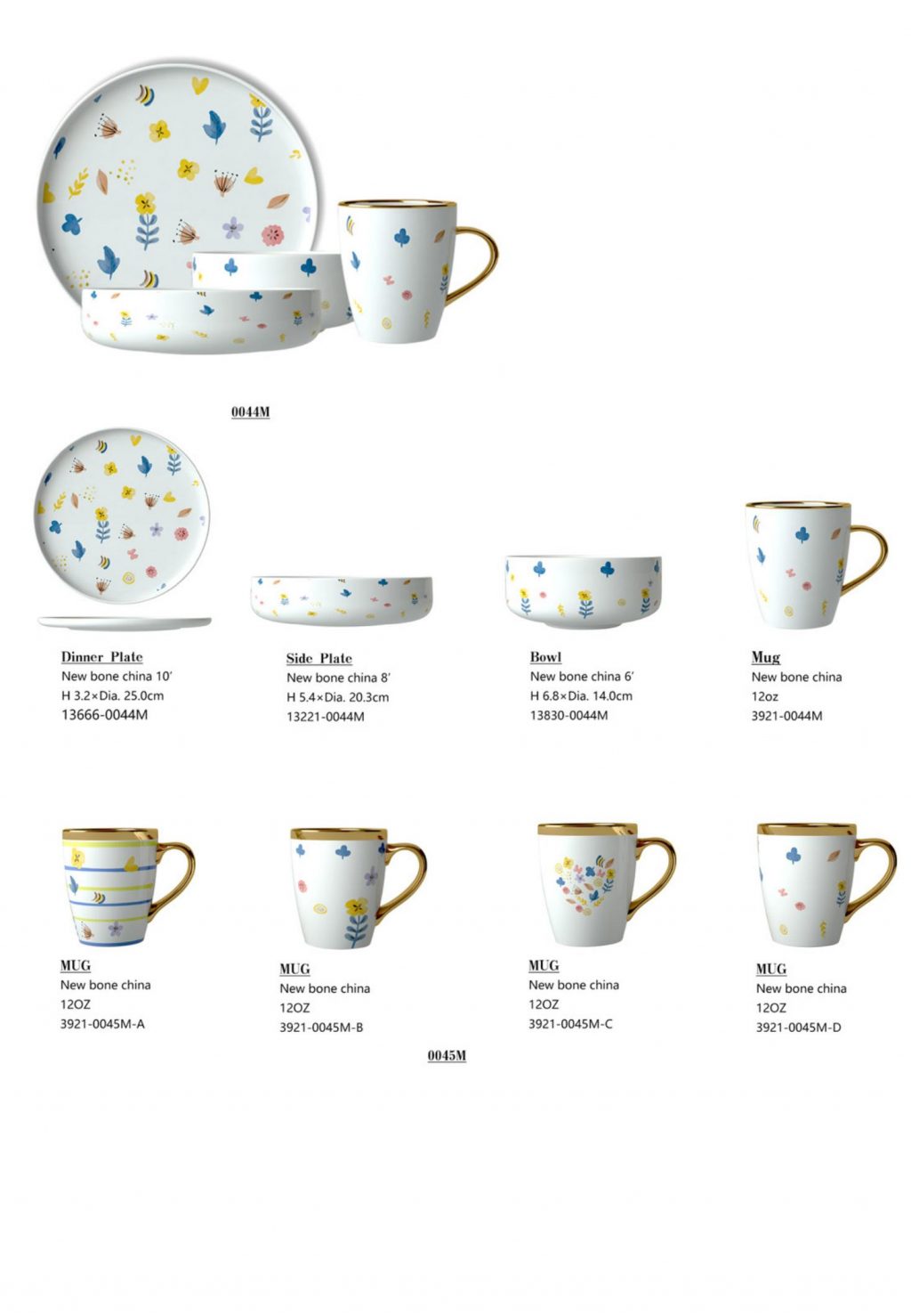 16-Piece place setting Dinnerware