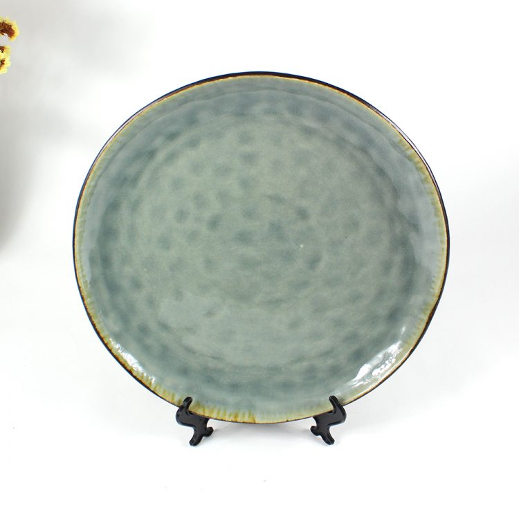 crackle glaze plate