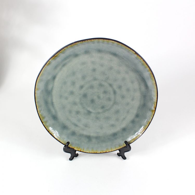 crackle glaze plate