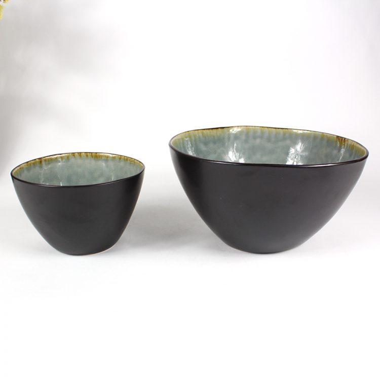 crackle glaze bowls