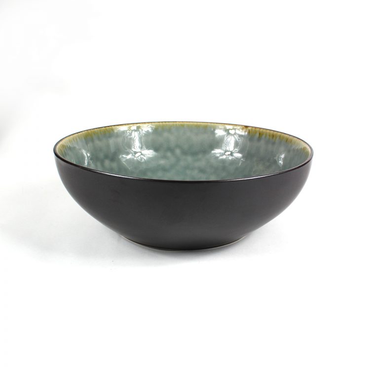 crackle glaze salad bowl
