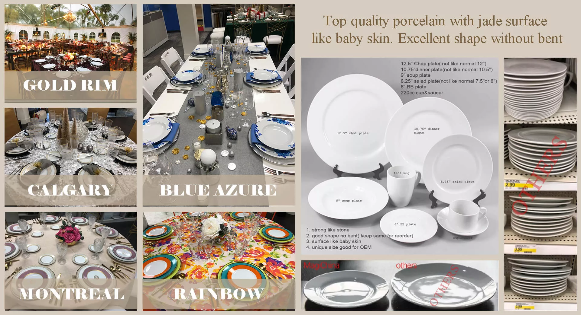 Porcelain (White & decal) Porcelain (White & decal)