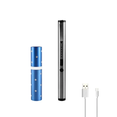 blue lipstick silvery pen Stun Gun