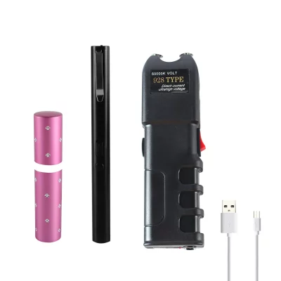 pink lipstick black pen heavy Stun Gun