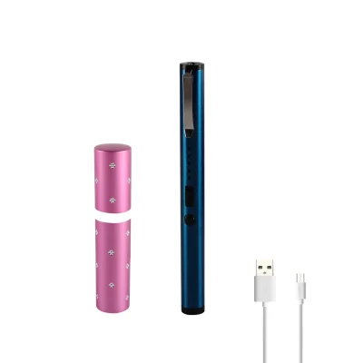 pink lipstick blue pen Stun Gun
