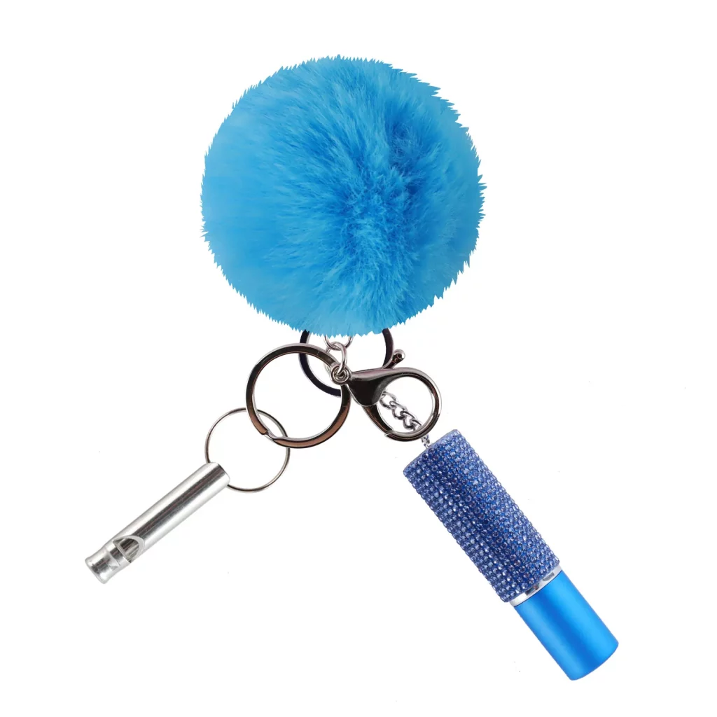Whistle，Perfume Bottle & Pompom Ball - Blue