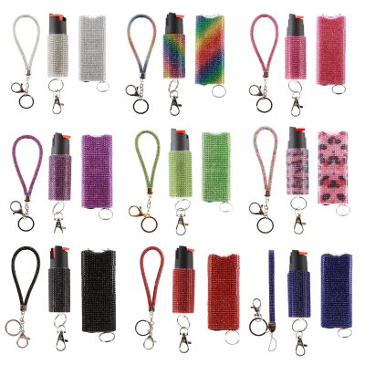 MagiUSA Jewelly Stun gun, Jewelly Pepper Spray & Bracelet combo Self Defense Stick Baton keychains set women cute keyring