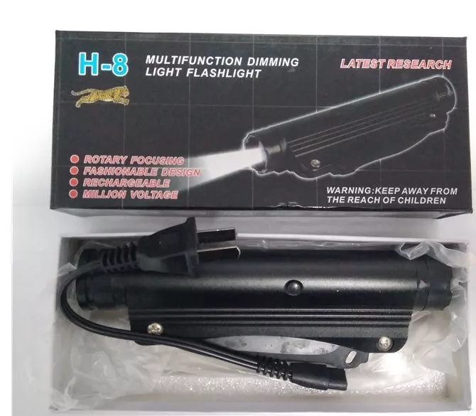 MagiUSA H8 Stun Flashlight for Self Defense – Rechargeable Multifunction Personal Safety Device