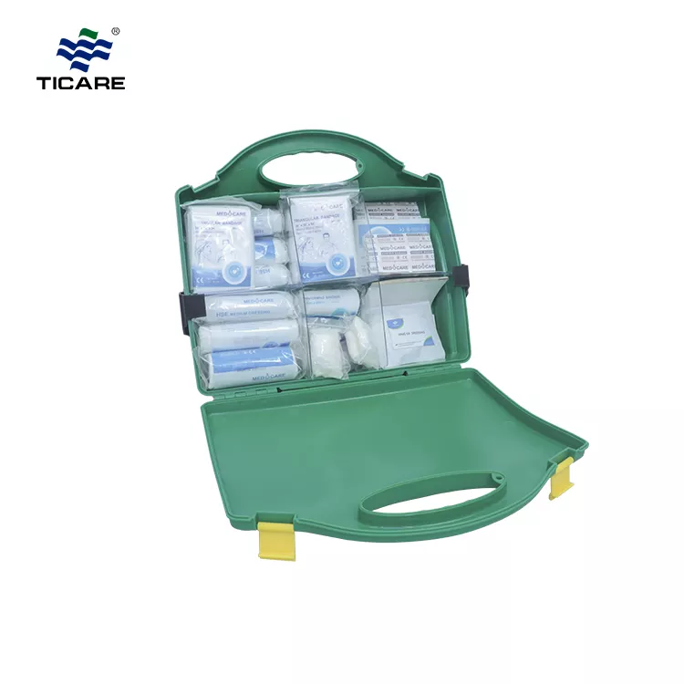 TICAREFAK Empty First Aid Box Plastic With Dividers