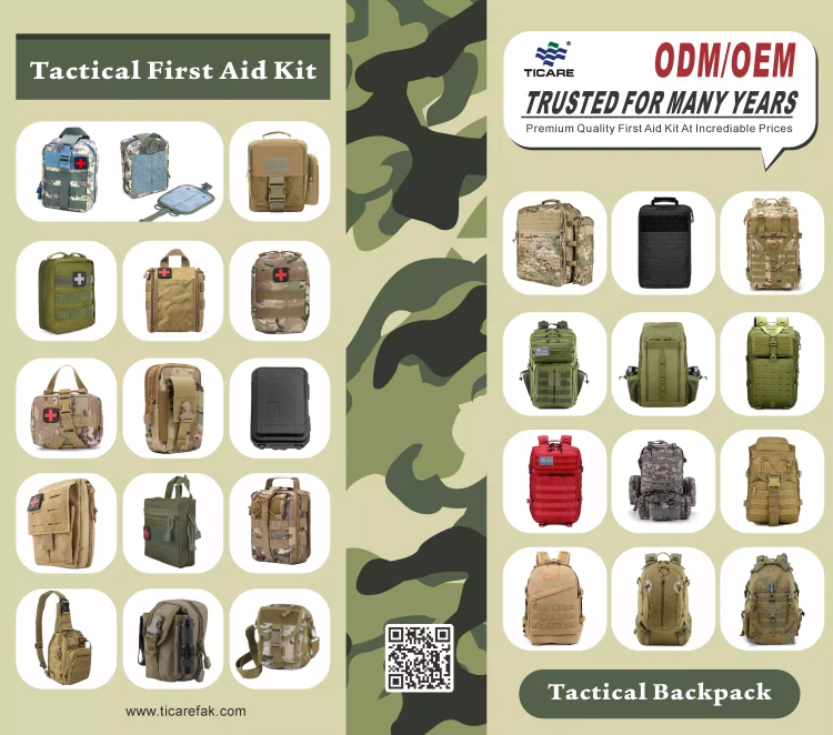 TICAREFAK TACTICAL FIRST AID KIT SUPPLY AND CUSTOMIZATION