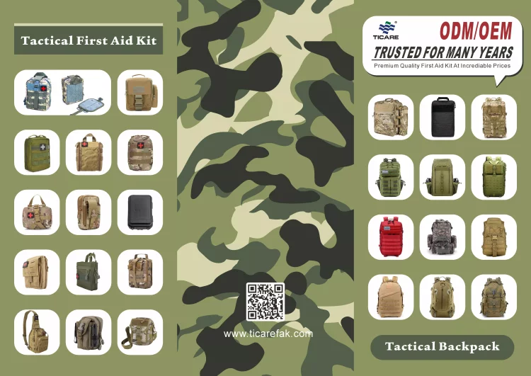 TICAREFAK TACTICAL FIRST AID KIT SUPPLY AND CUSTOMIZATION